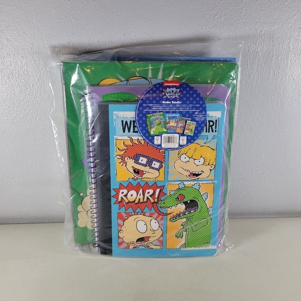 Rugrats Stationery Bundle 3 Ring Binder Folder Notebook Composition New With Tag